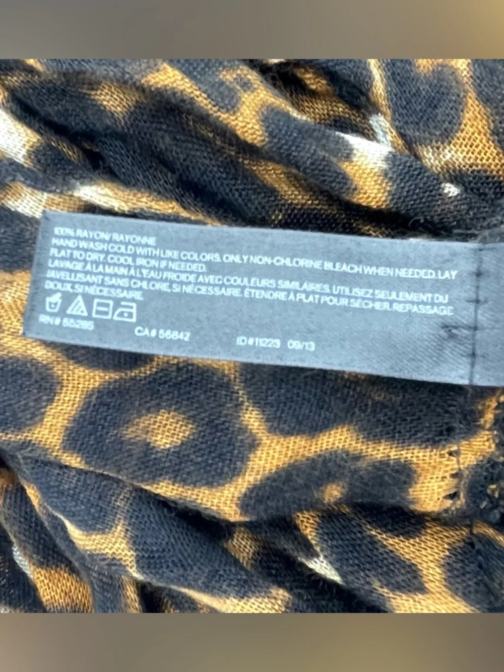Express Leopard Print Infinity Scarf - Brown & Black